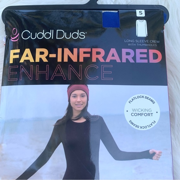 NWT Cuddl Duds Long Sleeve Top Blue Womens Small - Picture 8 of 8